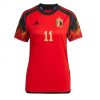 Dames België Yannick Carrasco #11 Thuis tenue WK 2022 Korte Mouw-1