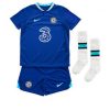 Kids Chelsea Cesar Azpilicueta #28 Thuis tenue 2022-23 Korte Mouw (+ Korte broeken)-1