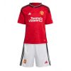 Kids Manchester United Jadon Sancho #25 Thuis tenue 2023-24 Korte Mouw (+ Korte broeken)-1