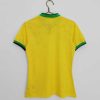 Dames Brazilië 2022/23 Thuisshirt Korte Mouw Klassieke Retro Voetbalshirts-1