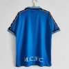 Manchester City 1997/98 Thuis tenue Korte Mouw Klassieke Retro Voetbalshirts-1