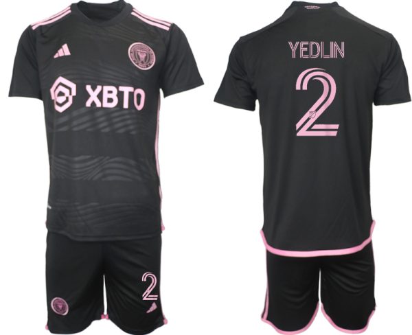 Inter Miami DeAndre Yedlin #2 Uitshirt 2023-24 Mensen Korte Mouw (+ Korte broeken) Voetbalshirts