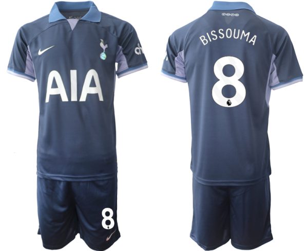 Tottenham Hotspur Yves Bissouma #8 Uitshirt 2023-24 Mensen Korte Mouw (+ Korte broeken) Voetbalshirts