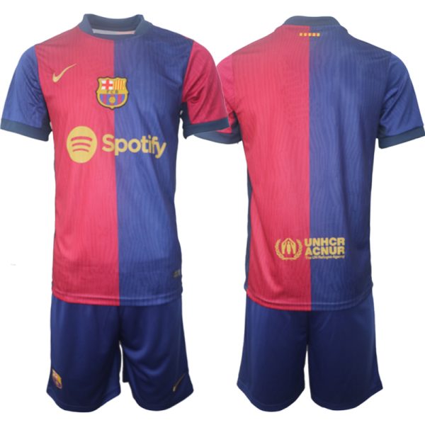 Nieuwe Barcelona Thuisshirt 2024/25 Voetbalshirts Korte Mouw (+ Korte broeken) Kopen