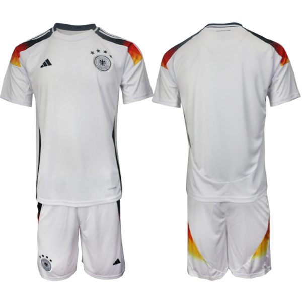 Nieuwe Duitsland Thuisshirt EK 2024 Voetbalshirts Korte Mouw (+ Korte broeken) Kopen