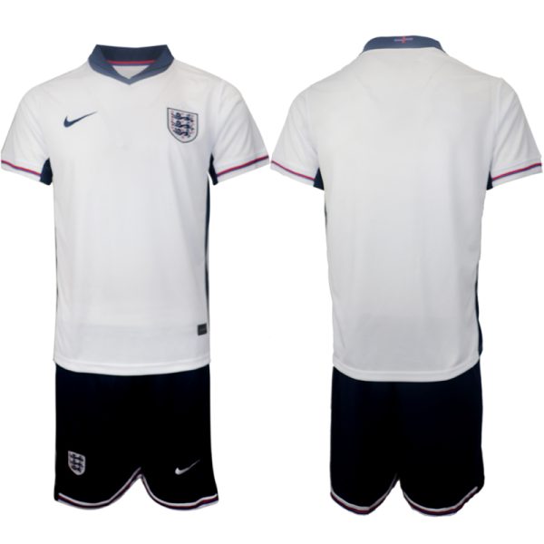 Nieuwe Engeland Thuisshirt EK 2024 Voetbalshirts Korte Mouw (+ Korte broeken) Kopen